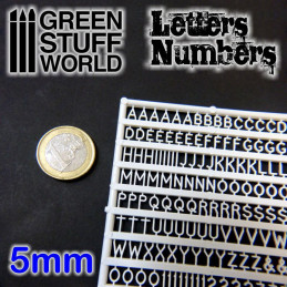 Letras y números 5 mm