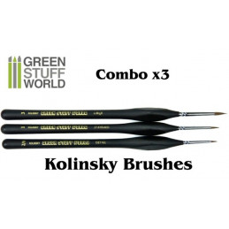 Pinceles COMBOx3 - Natural Kolinsky