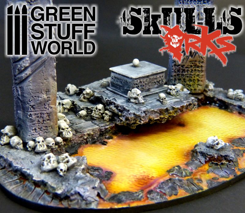 Resin ORK Skulls - Sack of ORK skulls