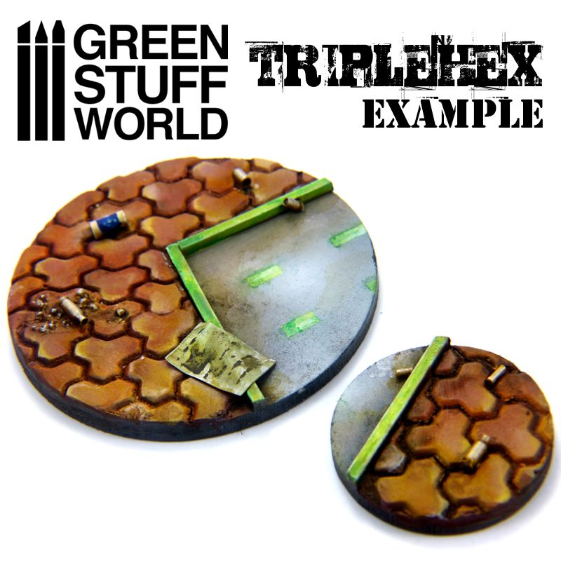 Green Stuff World Rolling Pin Triple Hex 