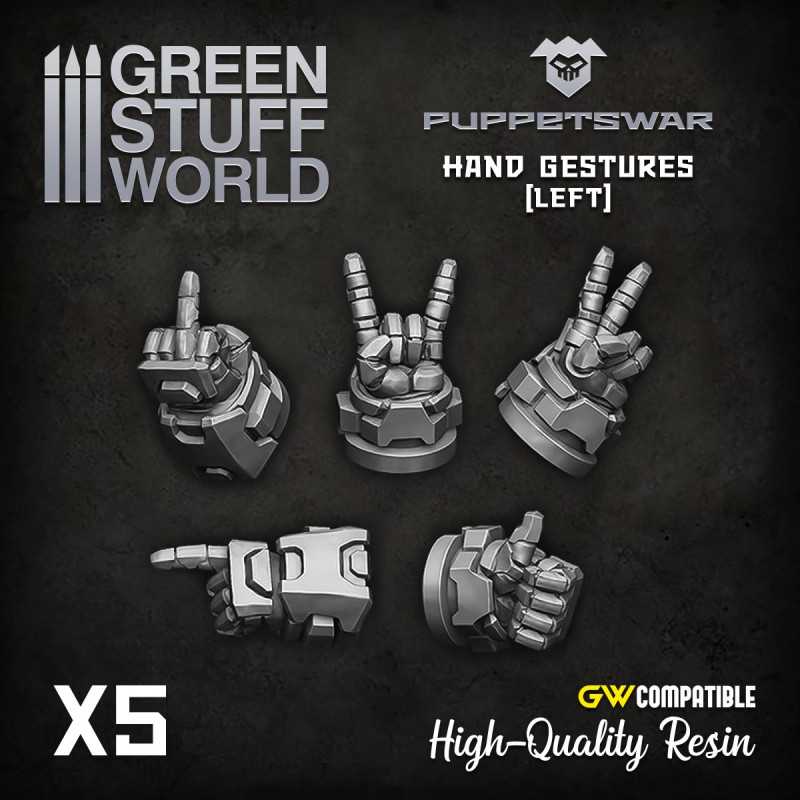 Hand Gestures - Left | Resin items