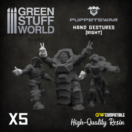 Hand Gestures - Right | Resin items