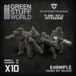 Flame Rifle Extensions | Resin items