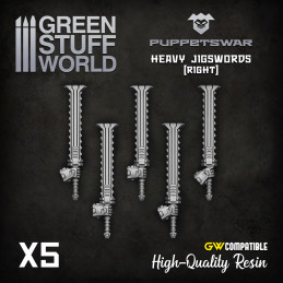 Heavy Jigswords - Right | Resin items