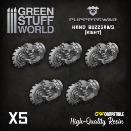 Hand Buzzsaws - Right | Resin items