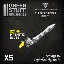 Espadas Gladius - Derecha Artículos de resina