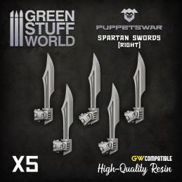 Espadas Espartanas - Derecha Artículos de resina