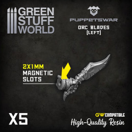 Orc Blades - Left | Resin items