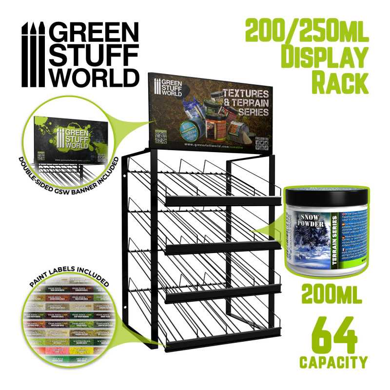 GSW Paint Display Rack 200-250ml | Farbdisplays aus Metall