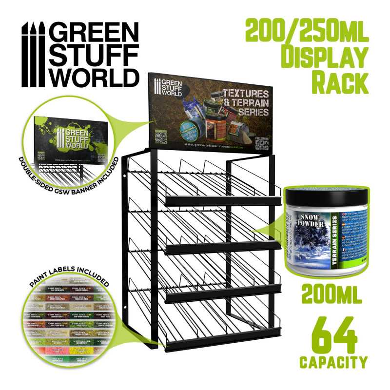 GSW Paint Display Rack 200-250ml | Paint Displays Metals