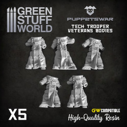 Technological soldier bodies 2 | Resin items