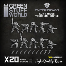 Commandos Troopers Bodies | Resin items