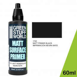 Matt Surface Primer 60ml - Black | Acrylic Priming
