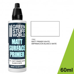 Matt Surface Primer 60ml - White | Acrylic Priming