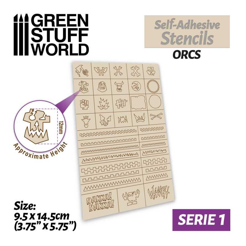 Self-adhesive stencils - Orcs | Adhesive stencils