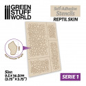 Self-adhesive stencils - Reptil skin