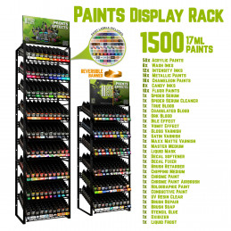 GSW Paint Display Rack - Chamäleon, Candy- und Auxiliary Paints