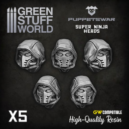 Super Ninja heads | Resin items