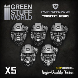 Troopers heads | Resin items