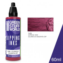 Peintures Dipping inks 60 ml - GLORIOUS MAGENTA DIP | Peintures Dipping inks