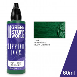 Pintura Dipping ink 60 ml - HULKY GREEN DIP Tintas Dipping inks