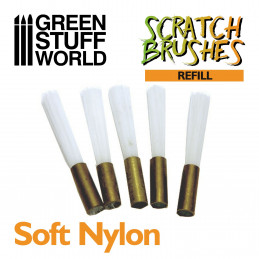 Scratch Brush Set Refill – Soft nylon | Engraving tools