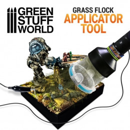 Portable Electrostatic Flocking Machine | Static Grass Applicator