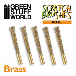 Scratch Brush Set Refill – Brass | Engraving tools
