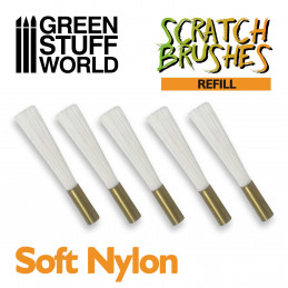 Scratch Brush Set Refill – Soft nylon | Engraving tools