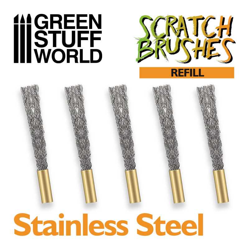 Scratch Brush Set Refill – Stainless Steel | Engraving tools