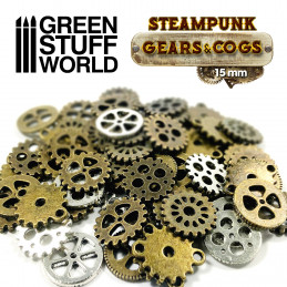 SteamPunk GEARS and COGS Beads 85gr *** 15 mm | Cogs and Gears Beads