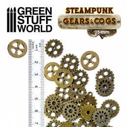 SteamPunk GEARS and COGS Beads 85gr *** 15 mm | Cogs and Gears Beads