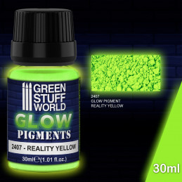 Pigment Phosphorescent - JAUNE VERDÂTRE de la RÉALITÉ | Pigments Phosphorescents