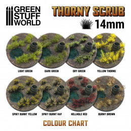Thorny Scrubs - LIGHT GREEN | Basing Materials