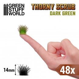 Thorny Scrubs - DARK GREEN | Basing Materials