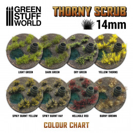 Thorny Scrubs - BURNT YELLOW | Basing Materials