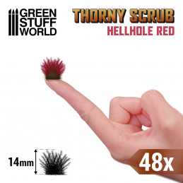 Green Stuff World - Shrubs TUFTS - 6mm self-adhesive - RED