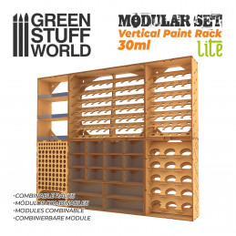 Vertical Paint Organizer 30ml - LITE | MDF Wood Displays