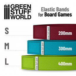 Elastic Bands for Board Games 200mm - Pack x4 | Elastic Bands for Board Games