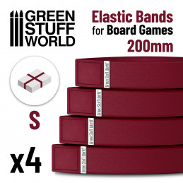 Elastische Bänder für Brettspiele 200mm - Pack x4