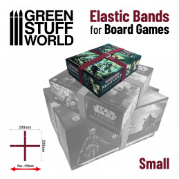 Elastic Bands for Board Games 200mm - Pack x4 | Elastic Bands for Board Games