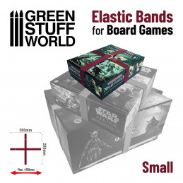 Elastische Bänder für Brettspiele 200mm - Pack x4 | Elastische Bänder für Brettspiele