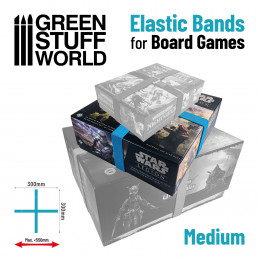 Gomas elasticas para juegos de mesa 300mm - Pack x4 Gomas elasticas para juegos de mesa