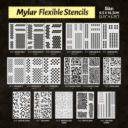 Flexible Stencils - DIGITAL CAMO (5mm) | Flexible stencils