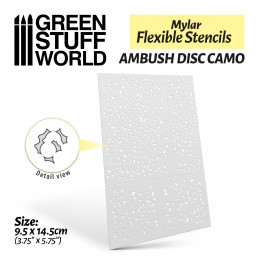 Flexible Schablonen - Hinterhalt Disc Camo (Verschiedene Größen) | Flexible Schablonen
