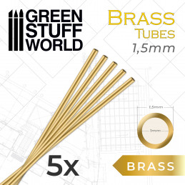 Brass Tubes 1.5mm | Brass round profiles 1.5mm