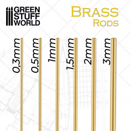Pinning Brass Rods 1.5mm | Brass