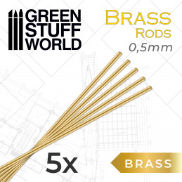 Pinning Brass Rods 0.5mm | Brass