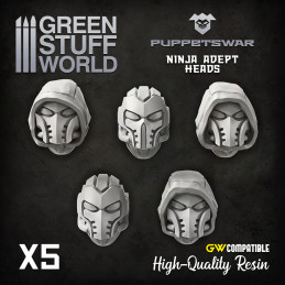 Puppetswar - Ninja Adept Heads | Heads and helmets