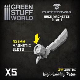 Orcs Machetes - Right | Infantry weapon arms and accessories